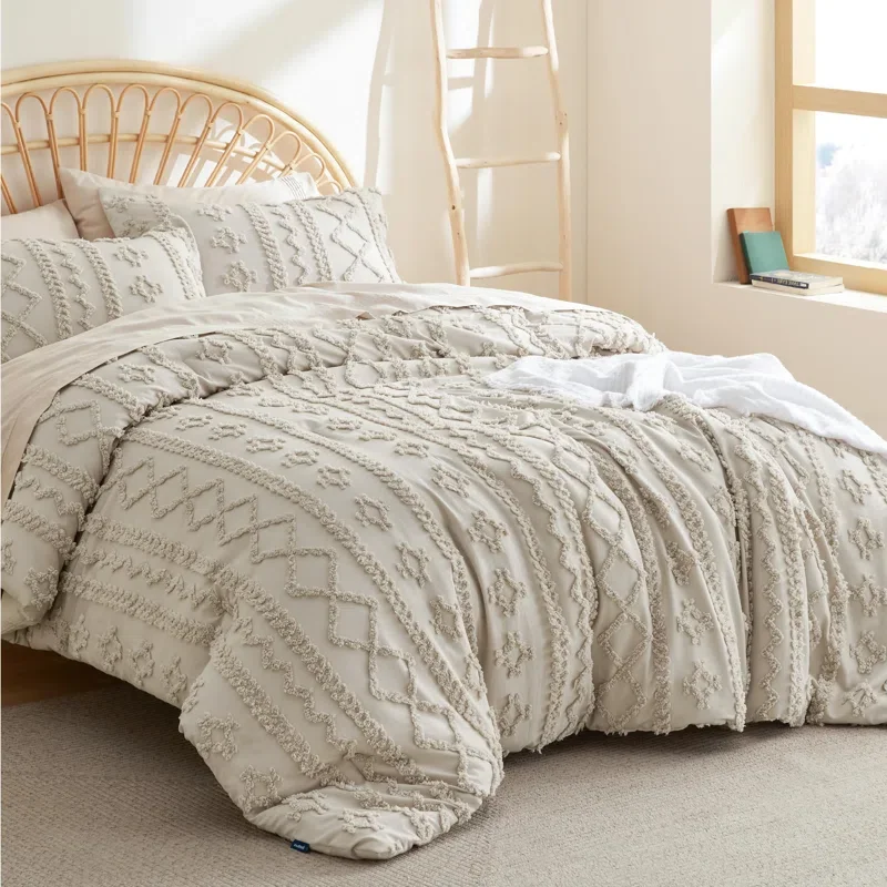 Buy Bedsure Tufted Boho Farmhouse Comforter Set Online