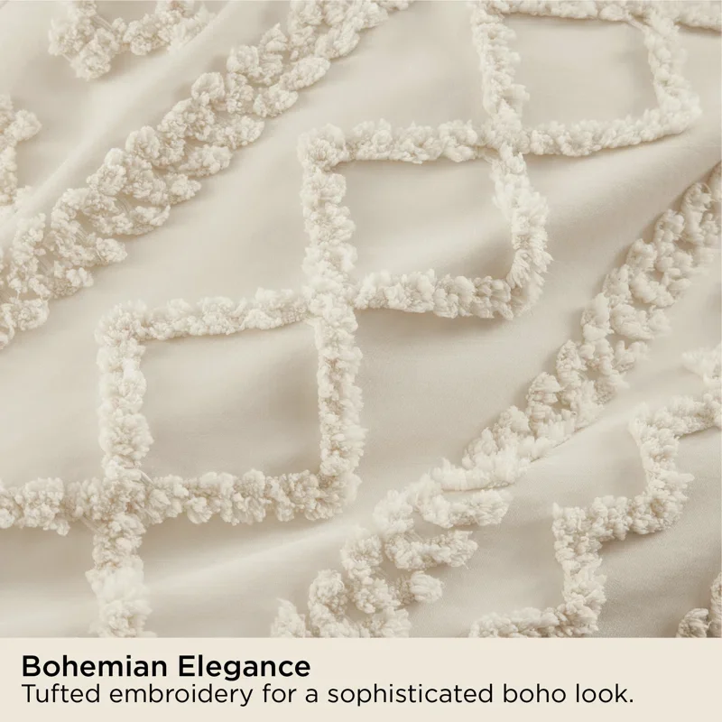 Buy Bedsure Tufted Boho Farmhouse Comforter Set Online