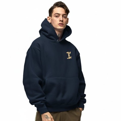 Men's High Quality Imported Casual Pullover Hoodie | Black Oversized