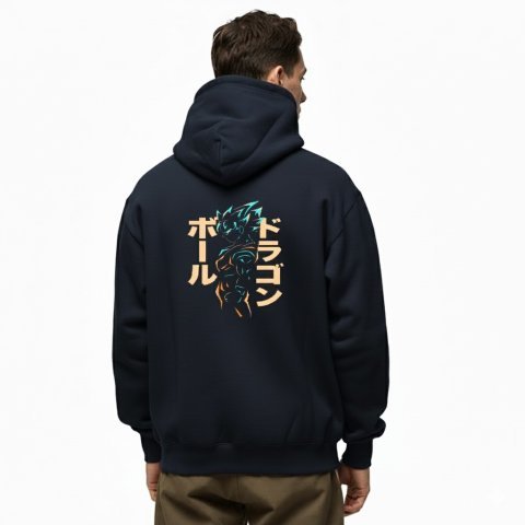 Men's High Quality Imported Casual Pullover Hoodie | Black Oversized