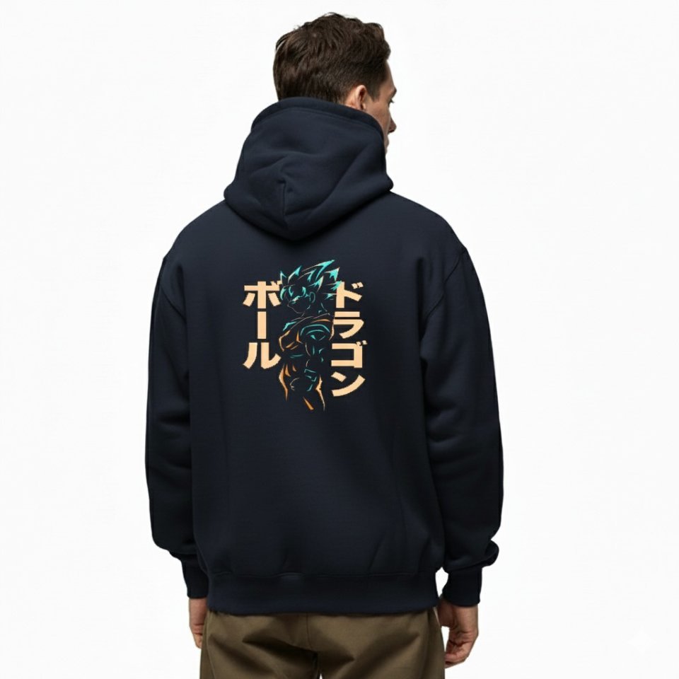 Men's High Quality Imported Casual Pullover Hoodie | Black Oversized
