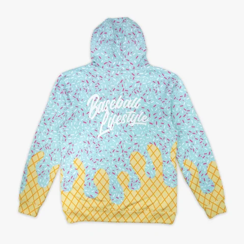 Baseball Lifestyle 101 Men's Ice Cream Hoodie | Premium Lounge Pullover