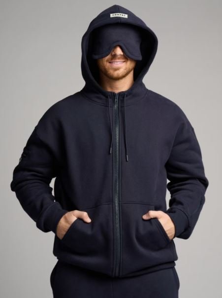 Airplane Mode Travel Zip Hoodie - zip up hoodie for travel comfortable long flights