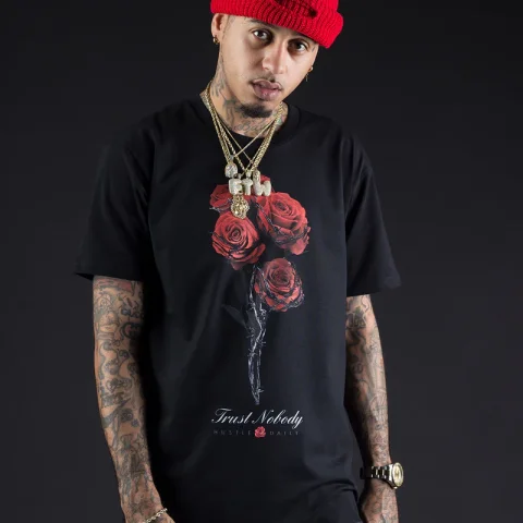Buy Authentic Retro 4 Bred Barbed Roses Custom Sneakers Online