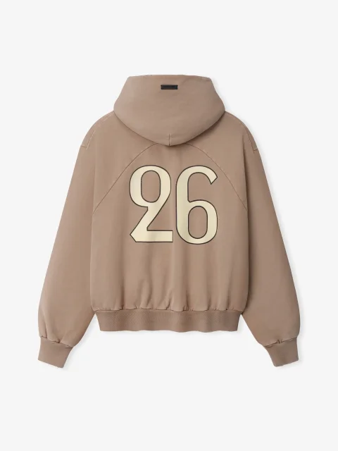 26 Classic Half Raglan Hoodie | Hidden Zipper Pocket Travel Pullover