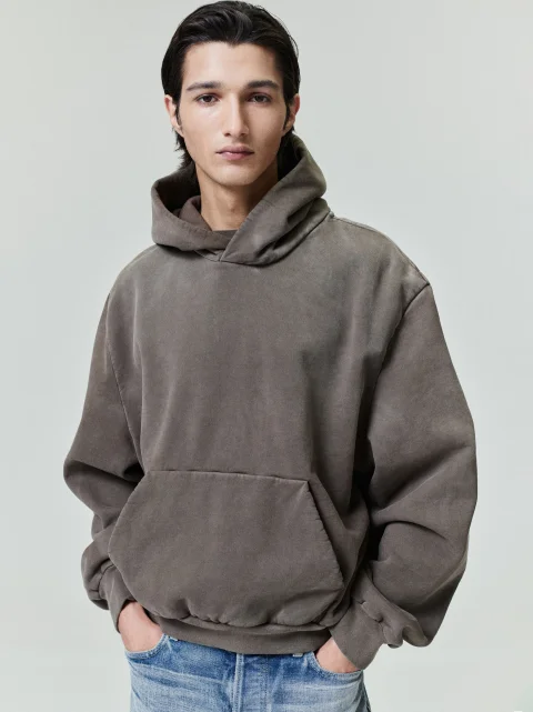 Sunfaded Classic Half Raglan Hoodie | Extra Long Sleeve Cozy Pullover