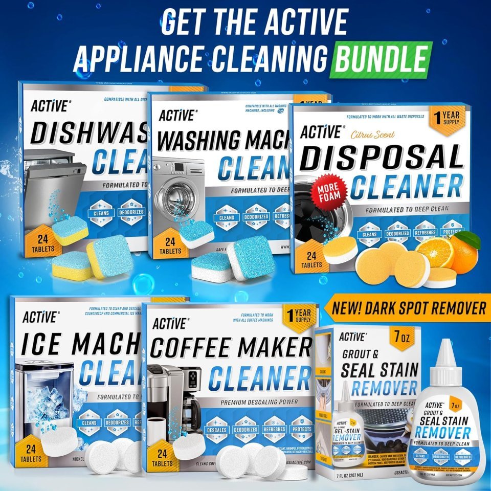 Garbage Disposal Cleaner Deodorizer Tablets 24 Pack | XL Foaming Citrus Sink Freshener and Kitchen Drain Cleaner
