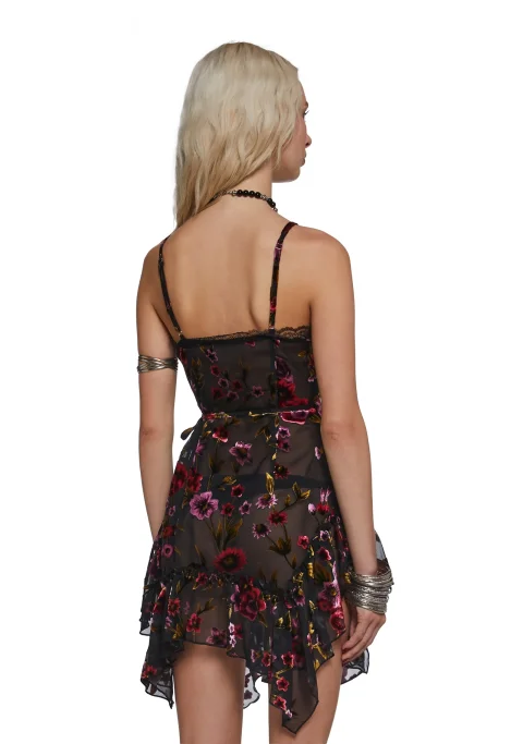 Buy Florence Velvet Wrap Mini Dress Online - Luxury Evening