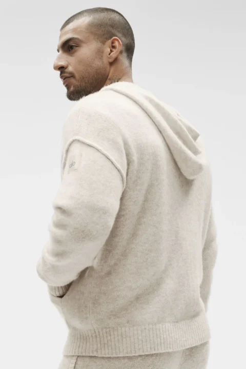 Wool Cashmere New Class Full Zip Hoodie | Alo Yoga Premium Layer