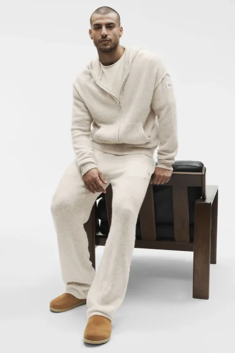 Alo Yoga Hoodie | Wool Cashmere New Class Full Zip Hoodie