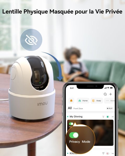 Imou 2K (3MP) 360° Indoor WiFi Camera | AI Human Detection & Alexa Compatible