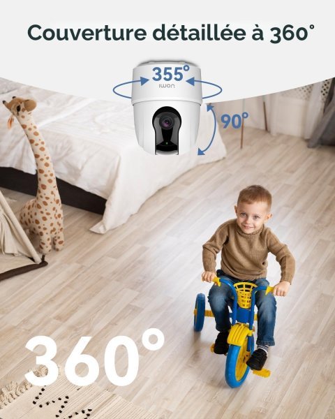 Imou 2K (3MP) 360° Indoor WiFi Camera | AI Human Detection & Alexa Compatible