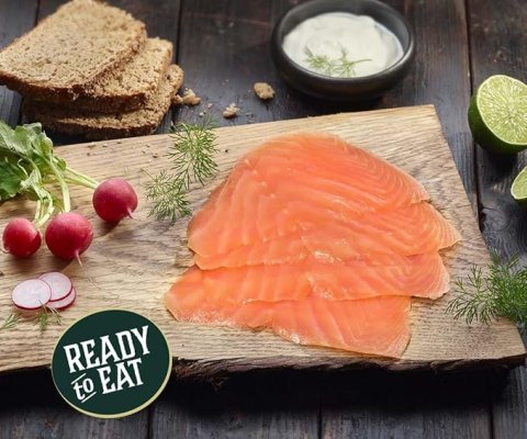 Buy Ducktrap River Plain Smoked Salmon 4 OZ | Premium Responsibly Farmed Smoked Salmon for Healthy Gourmet Snacks