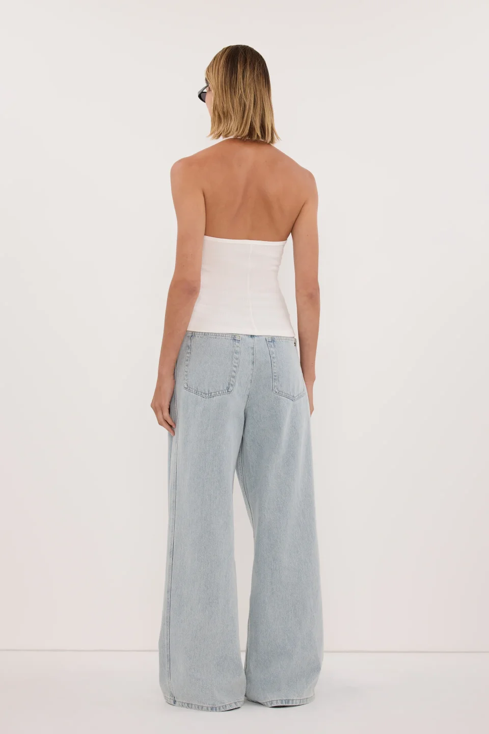 Buy Authentic Harlan Off White Knit Halter Top Essentials Online