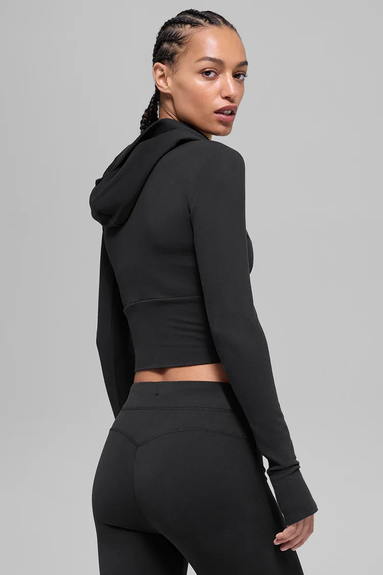 Alo Yoga Sway Full Zip Hoodie | Lightweight Performance Lounge Hoodie | Xsoot