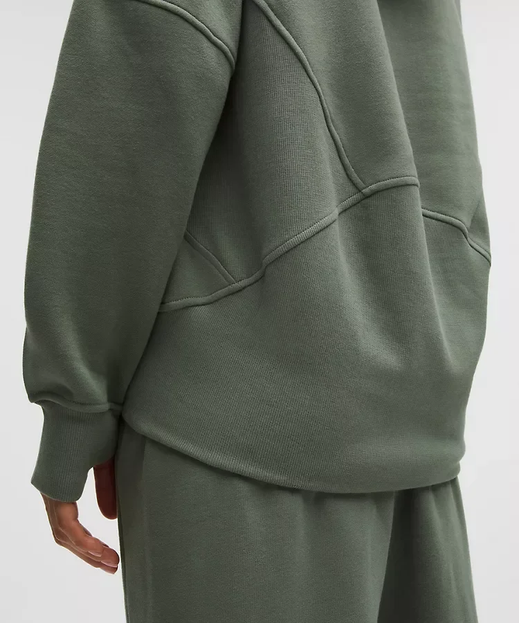 Scuba Oversized Half-Zip Hoodie Long | Extended Length Oversized Hoodie | Xsoot