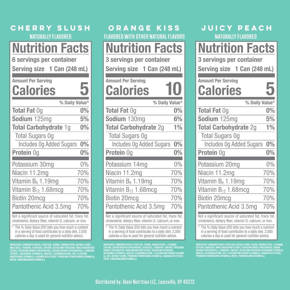 Alani Nu Energy Drink Variety Pack 12 Pack | Zero Sugar Low Calorie Energy Drinks with B Vitamins and Natural Focus