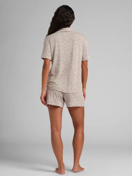 Soft Short Sleeve Lounge Pajama Set with Shorts