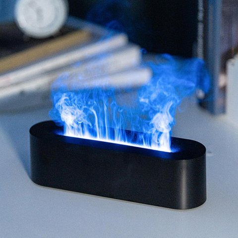 Fireplace Flame Essential Oil Diffuser | 7-Color Ultrasonic Humidifier