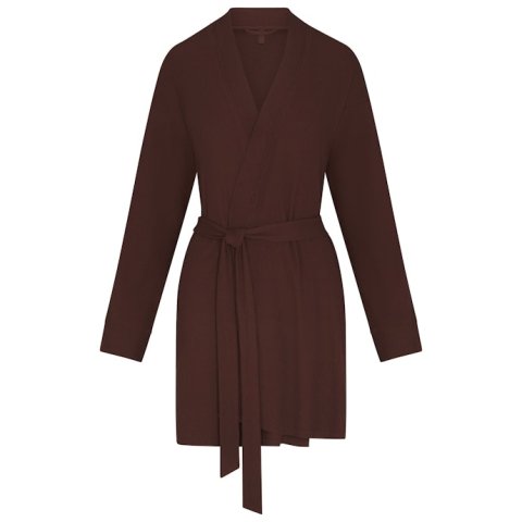 Soft Lounge Robe in Cocoa Color for Women