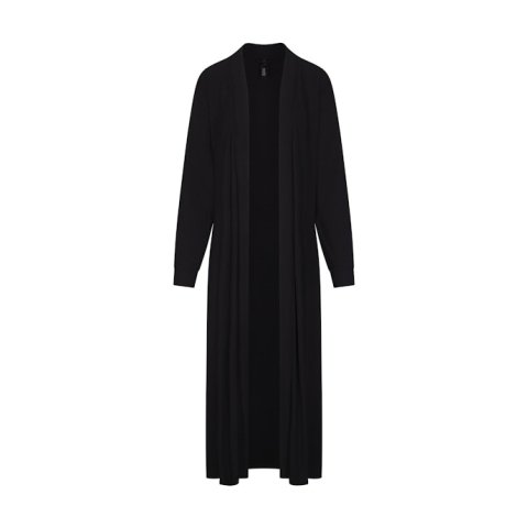 Ultra-weicher, bodenlanger Lounge-Roben in Onyx
