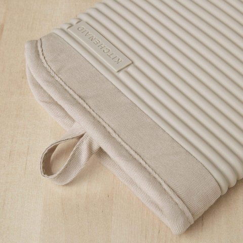 Set di Guanti da Forno in Silicone Morbido e Rigato, Guanti Resistenti al Calore 7.5 x 13, Colore Milkshake