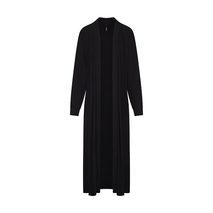 Ultra-weicher, bodenlanger Lounge-Roben in Onyx