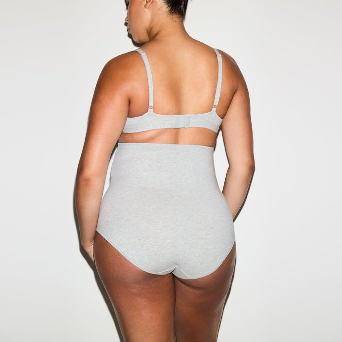 Cotton Jersey Nursing Scoop Bralette 2-Pack in Light Heather Grey