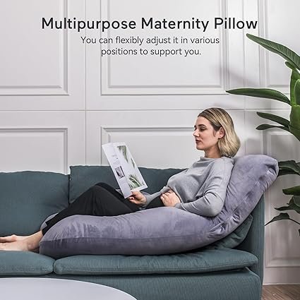 Almohada de Soporte Corporal Completa en Forma de U para Descanso y Comodidad
