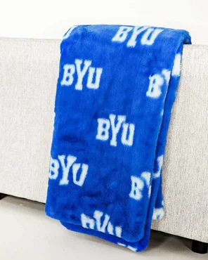 Ultra Soft Team Color Plush Throw Blanket for Sports Fans