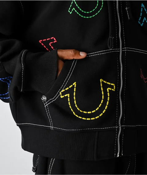 Moletom com Zíper Boxy Big T para Homens para Treinos de Inverno