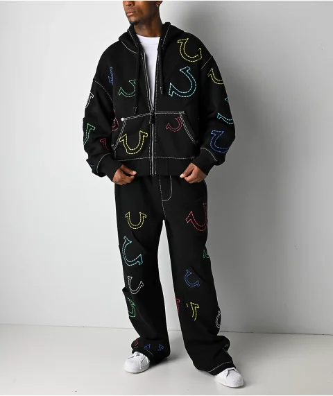 Moletom com Zíper Boxy Big T para Homens para Treinos de Inverno