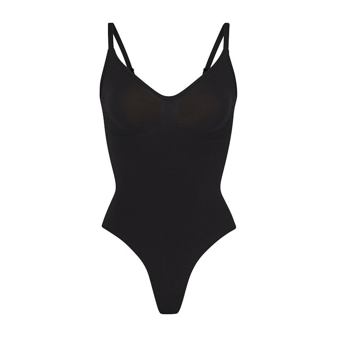 Women's Thong Bodysuit with Soft Stretch and Sculpting Fit