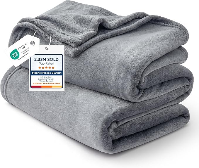Cobertor de Fleece Queen Size para Cama, Camping e Viagens