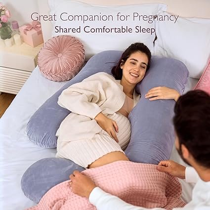 Almohada de Soporte Corporal Completa en Forma de U para Descanso y Comodidad