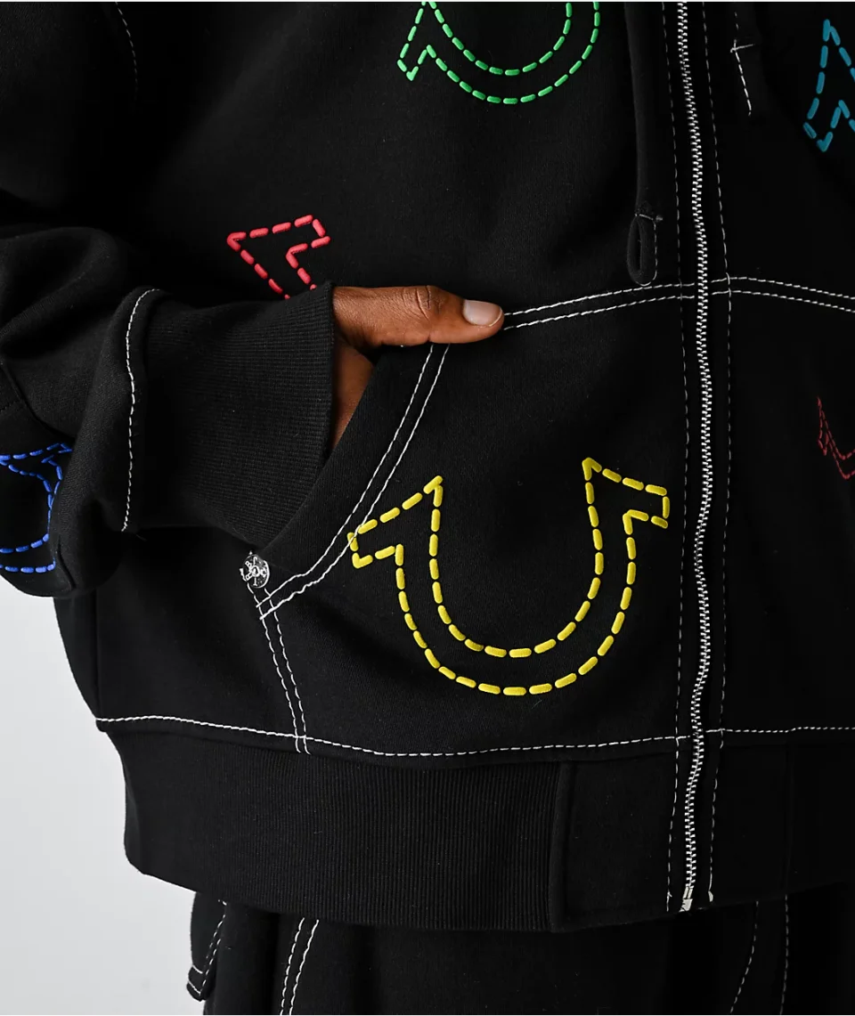 Moletom com Zíper Boxy Big T para Homens para Treinos de Inverno