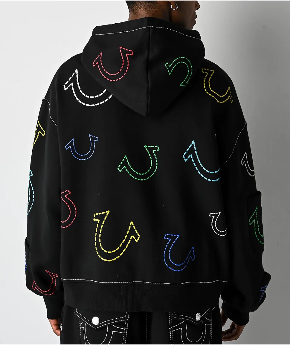 Moletom com Zíper Boxy Big T para Homens para Treinos de Inverno