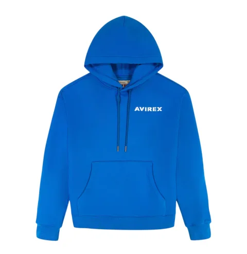 Sudadera Avirax Big “A” Cobalto – Pullover de Algodón Premium