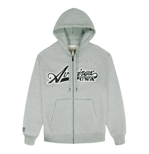 Moletom Avirax Script Heather Grey – Suéter Pullover Unissex Premium