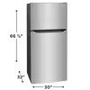 Geladeira Frigidaire 20.0 Cu. Ft com Freezer Superior, Eficiente em Energia, Prateleiras de Vidro Ajustáveis