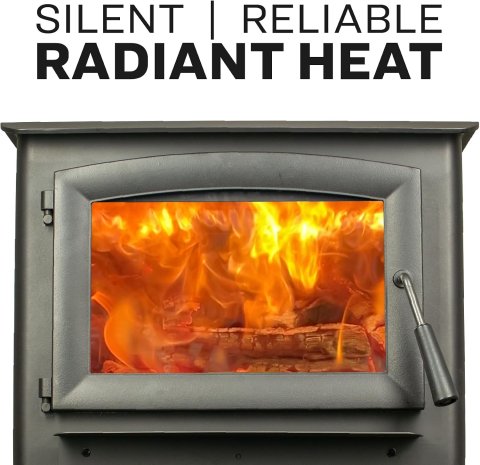 US Stove 1200 Sq. Ft Fogão a Lenha | Aquecedor Eficiente Certificado pela EPA