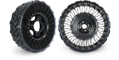 Neumático Radial Michelin X Tweel Turf Sin Aire para Cortadoras de Césped de Giro Cero