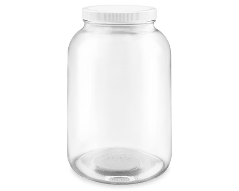 ULINE Clear Wide-Mouth Glass Jars for Storage, Food and Crafts