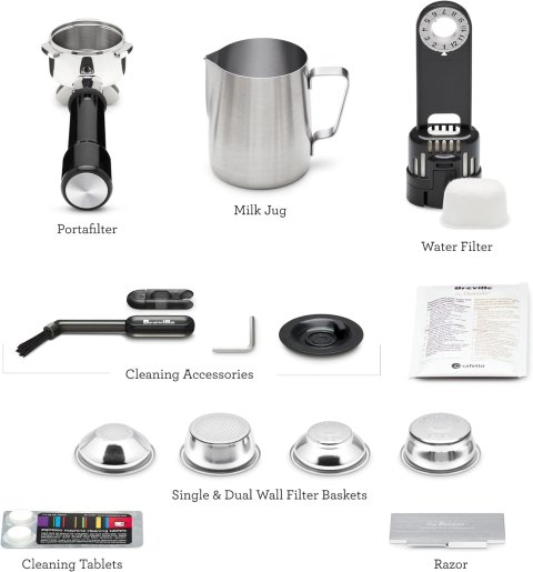 Macchina da Caffè Espresso Breville Barista Express | Semi-Automatica con Macinacaffè Integrato