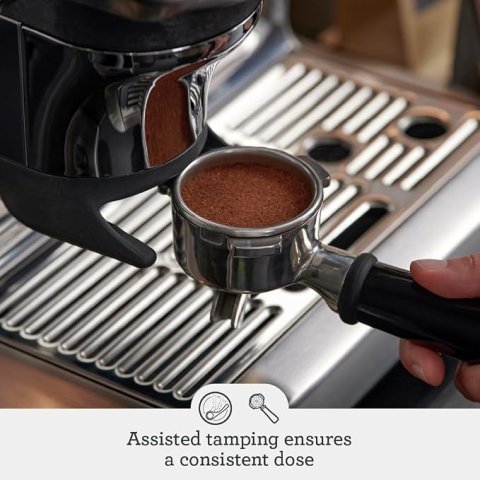 Máquina de Espresso Breville Barista Express Impress | Molinillo Integrado y Compactación Asistida