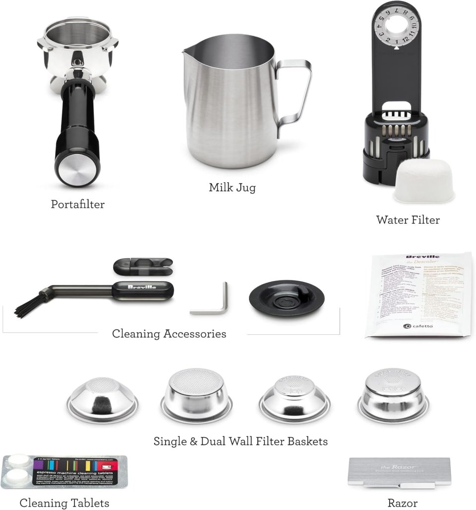 Máquina de Espresso Breville Barista Express Impress | Molinillo Integrado y Compactación Asistida