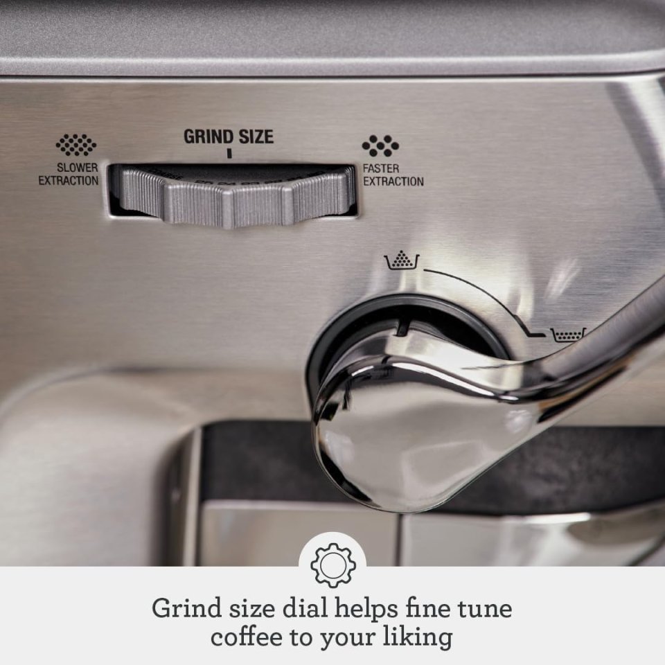Máquina de Espresso Breville Barista Express Impress | Molinillo Integrado y Compactación Asistida
